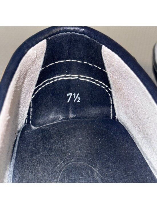 Tod\'s Gommini White Blue Tan Leather Moccasins Loafers Men’s Size 8.5 (UK 7.5) main image 8